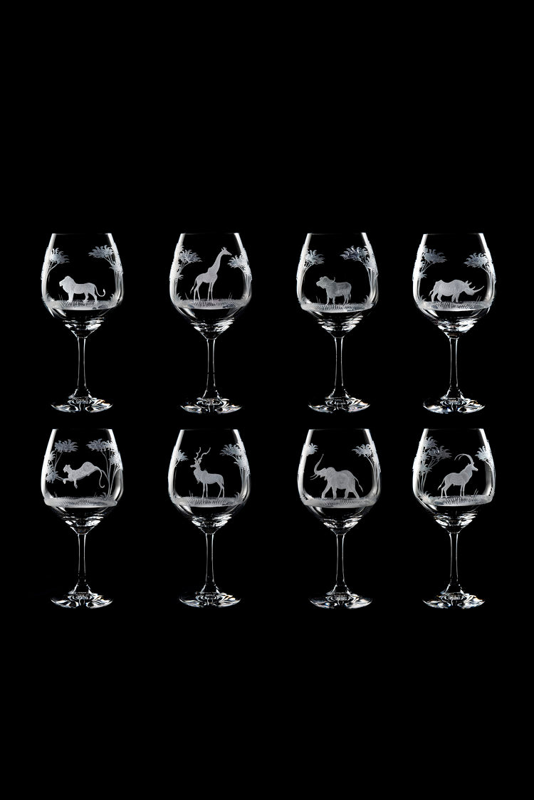 WINE GLASS BUFFALO SINGLE SILHOUETTE