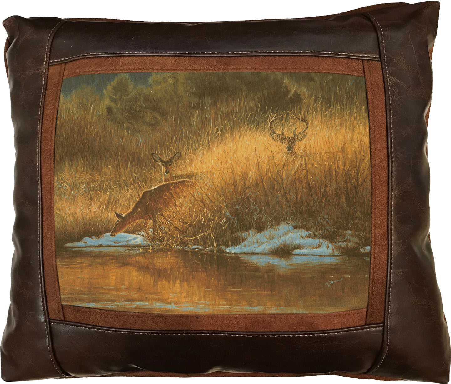 Banovich Wild Accents-Ladies First-Leather Pillow