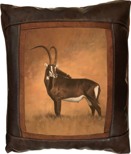 Banovich Wild Accents-Sable-Leather Pillow