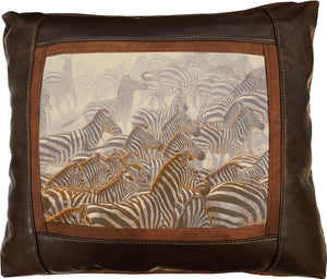Banovich Wild Accents-Explosion-Leather Pillow