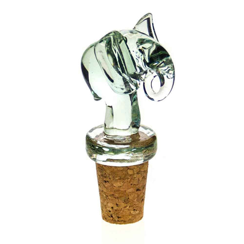 Ngenwenya-Glass Elephant Mini Wine Stopper