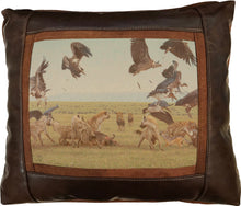 Banovich Wild Accents-Game of Lions-Leather Pillow