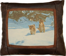 Banovich Wild Accents-Cautious Approach-Leather Pillow