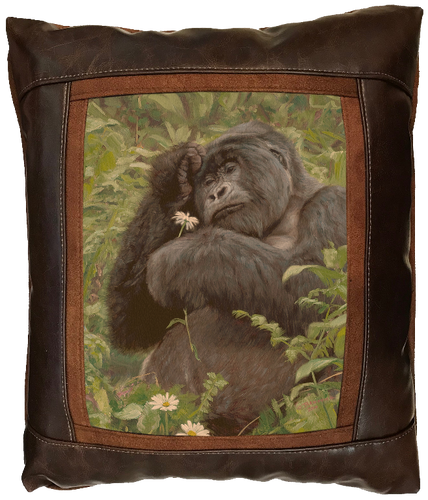 Banovich Wild Accents-Memory of a Lost Love-Leather Pillow