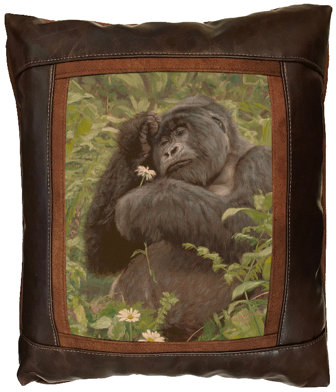 Banovich Wild Accents-Memory of a Lost Love-Leather Pillow