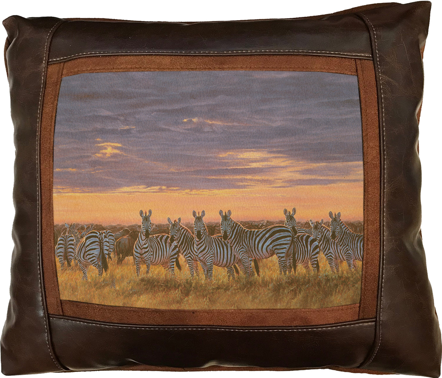 Banovich Wild Accents-Joining the Migration-Leather Pillow