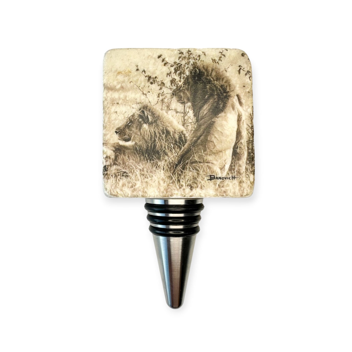Banovich Wild Accents-In Their Prime-Lions-Wine Stopper