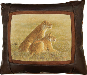 Banovich Wild Accents-Ndugus-Leather Pillow