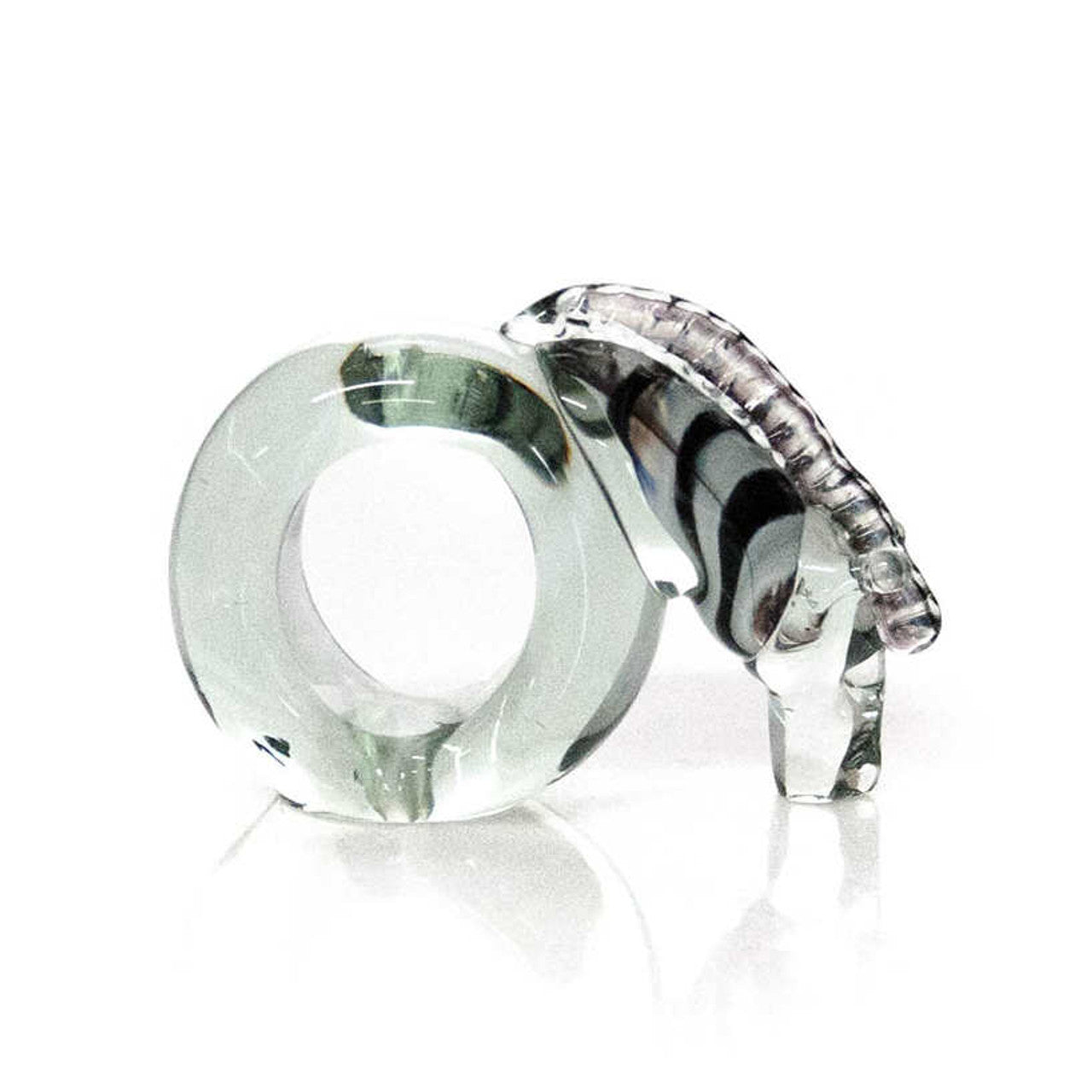 Ngenwenya-Glass Zebra Napkin Ring