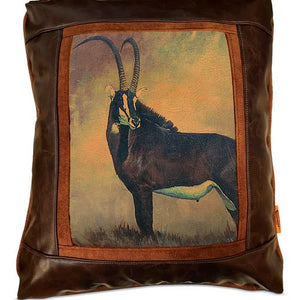 Banovich Wild Accents-Sable-Leather Pillow
