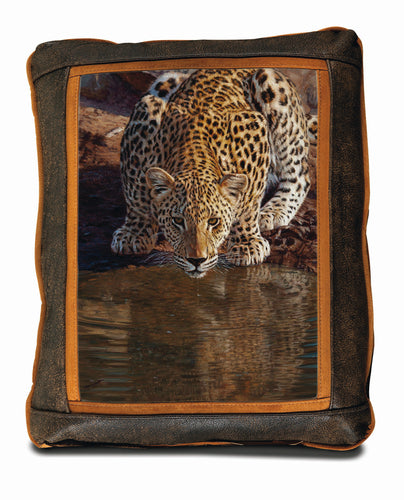 Banovich Wild Accents-Fresh Water-Leather Pillow