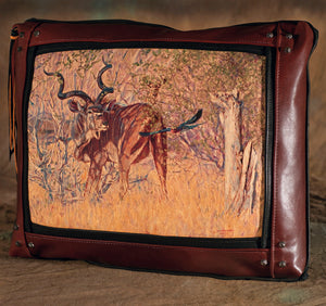 Banovich Wild Accents-Just Passing By-Leather Pillow