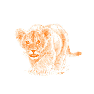 John Banovich - WILD CHILD-Lion (Canvas Gallery Edition)
