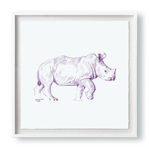 John Banovich - WILD CHILD-Rhino (Paper Gallery Edition)