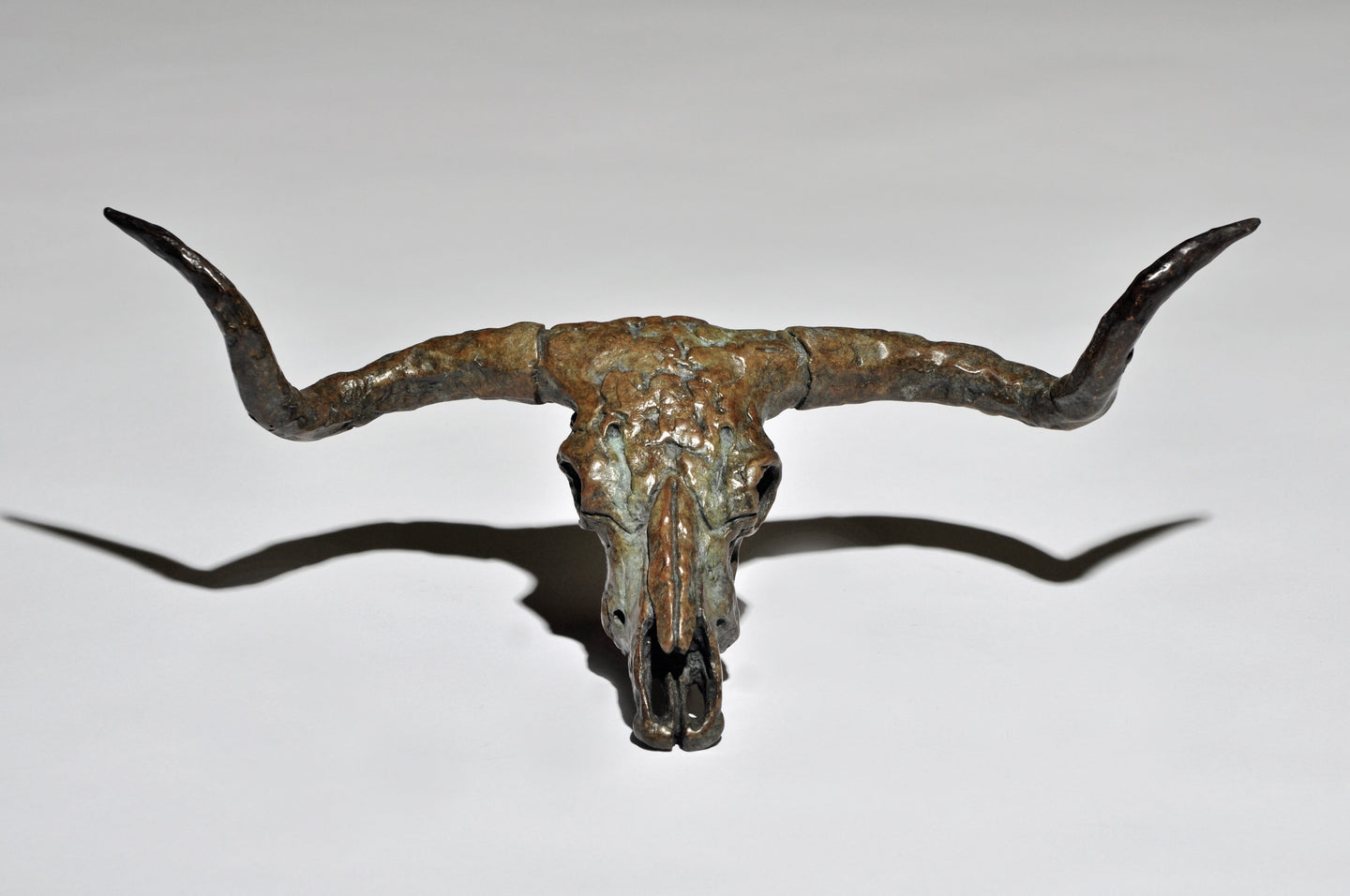 Mick Doellinger-Longhorn Skull-Limited Edition Sculpture
