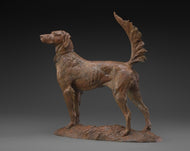 Walter Matia-Wild Child-English Setter-Limited Edition Sculpture