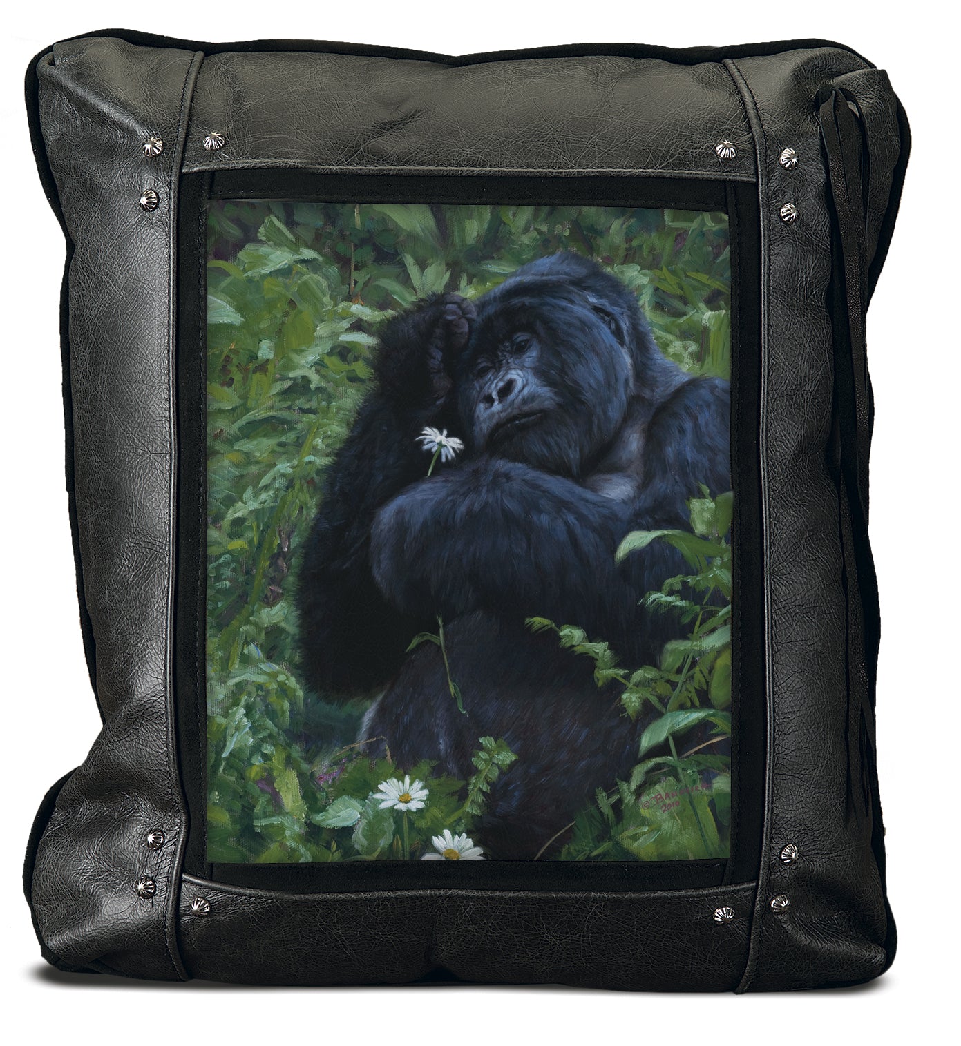 Banovich Wild Accents-Memory of a Lost Love-Leather Pillow